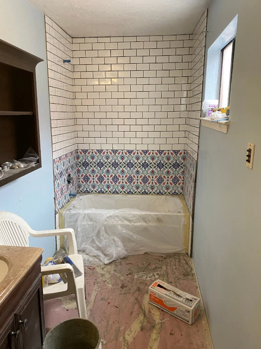 Tiled Bathtub